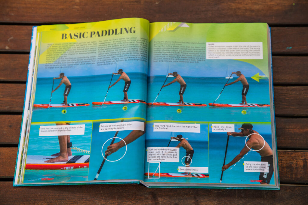 Preview SUP Tricktionary book - how to paddle