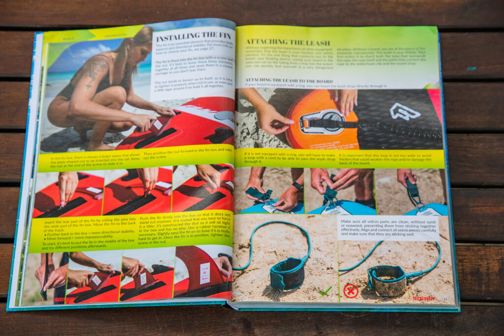 Preview SUP Tricktionary book - How to prepare your gear